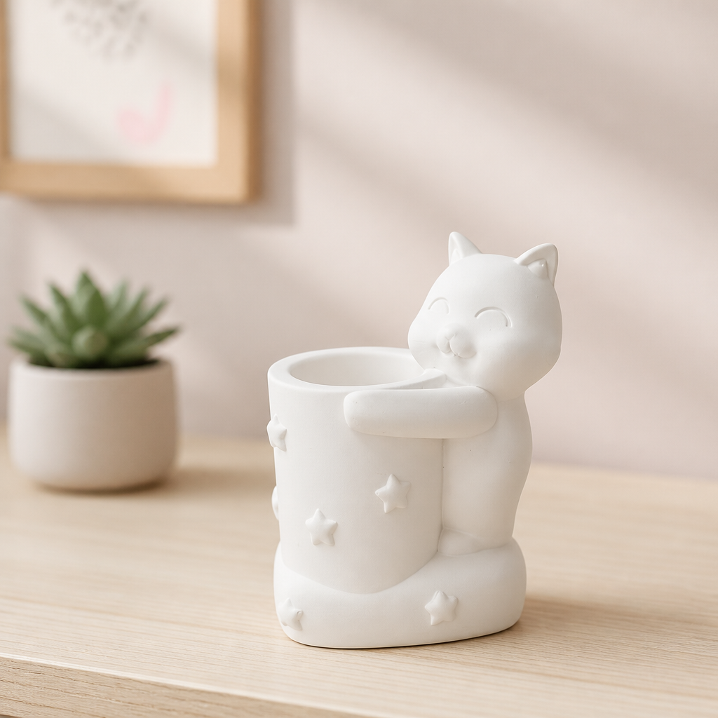 YILDIZLI KEDİ KALEMLİK